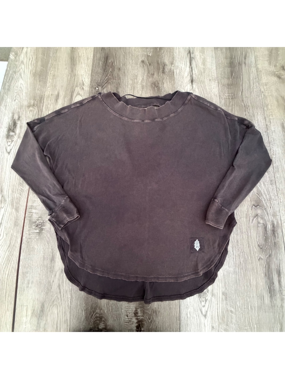 Free People Movement Gray Oversized Sweatshirt size L